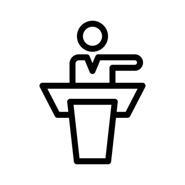 konuşma ince çizgi simgesini