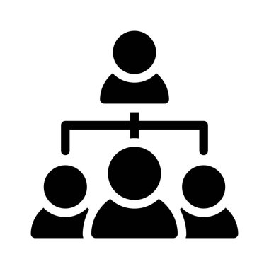 bağlantı glyph düz simgesi