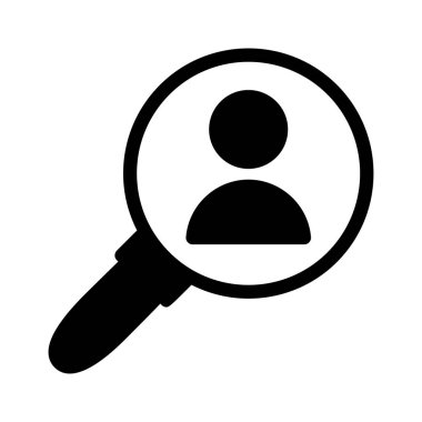 kullanıcı glyph düz simgesi