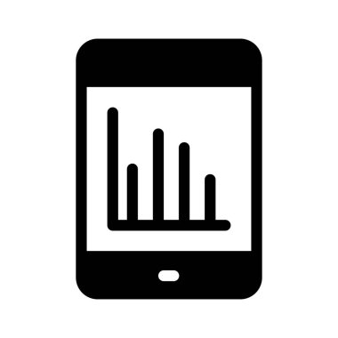 grafik glyph düz simgesi