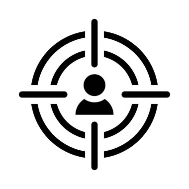 kullanıcı glyph düz simgesi