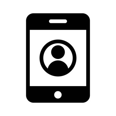 giriş glyph düz simgesi