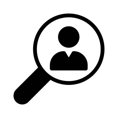 arama glyph düz simgesi