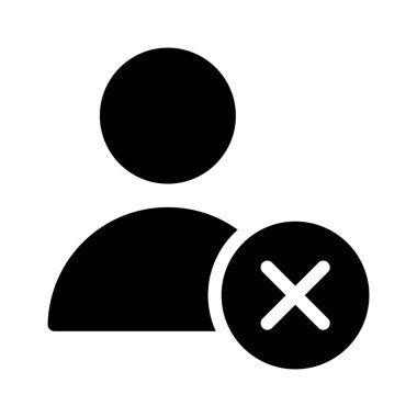 kullanıcı glyph düz simgesi