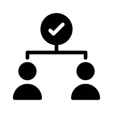 bağlantı glyph düz simgesi