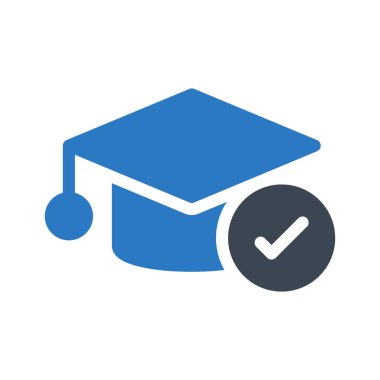 şapka glif renk simgesi