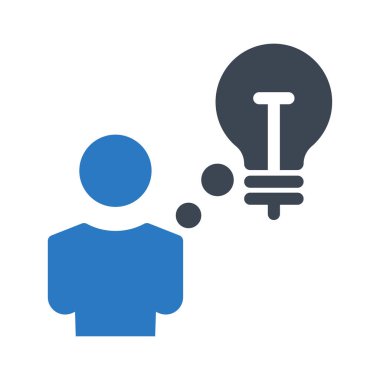 yaratıcı glif renk simgesi