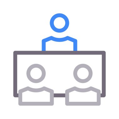 toplantı renk çizgisi simgesi