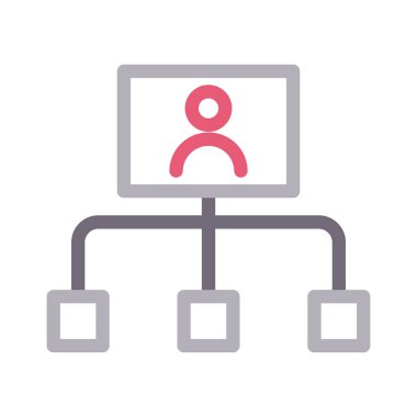 bağlantı renk çizgisi simgesi