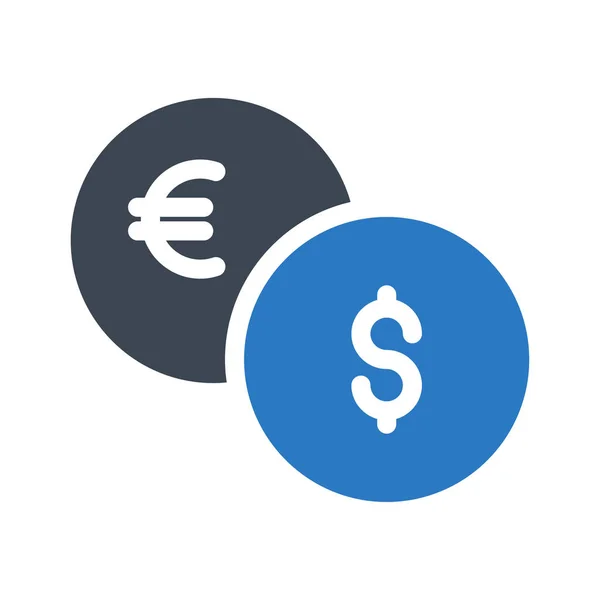 Dollar Glyph Color Icon — Stock Vector