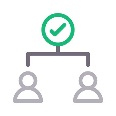 bağlantı renk çizgisi simgesi