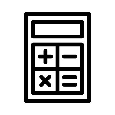 Matematik ince çizgi simgesi