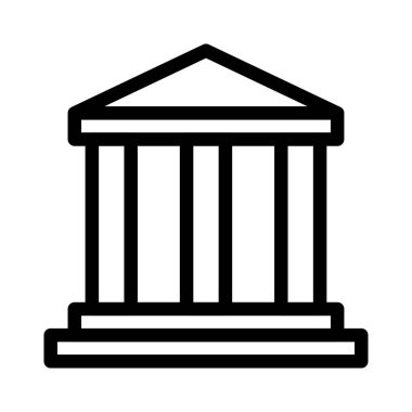 kolej ince çizgi simgesi