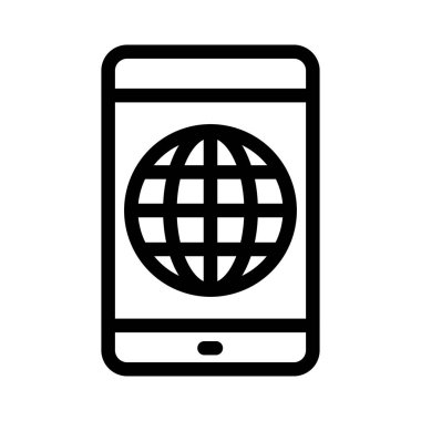 mobil ince çizgi simgesi