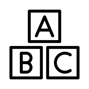 blokları ince çizgi simgesi