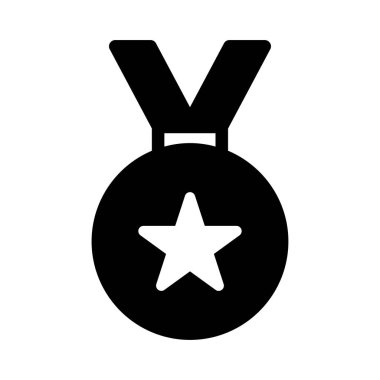 ödül glyph düz simgesi