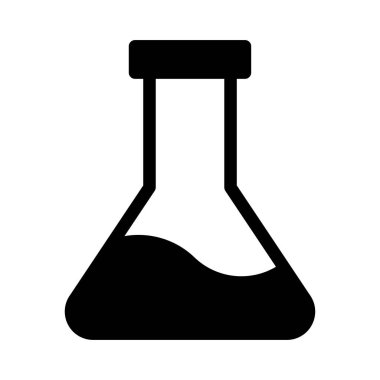 laboratuvar glyph düz simgesi