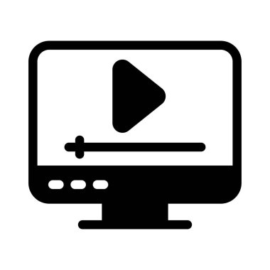 oyuncu glyph düz simgesi