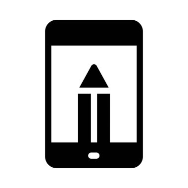 eğitim glyph düz simgesi