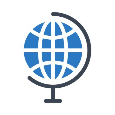 Dünya glif renk simgesi