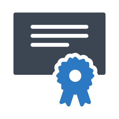 sertifika glyph renk simgesi