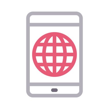 mobil renk çizgisi simgesi