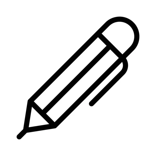Pencil Thin Line Icon — Stock Vector