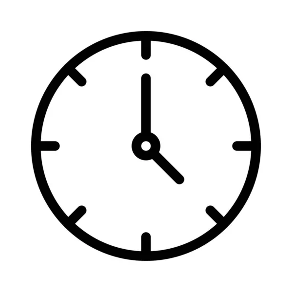 Uhr Schmalspur Symbol — Stockvektor