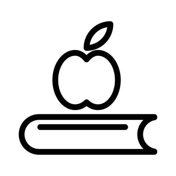 Значок Тонкої Лінії Apple — стоковий вектор