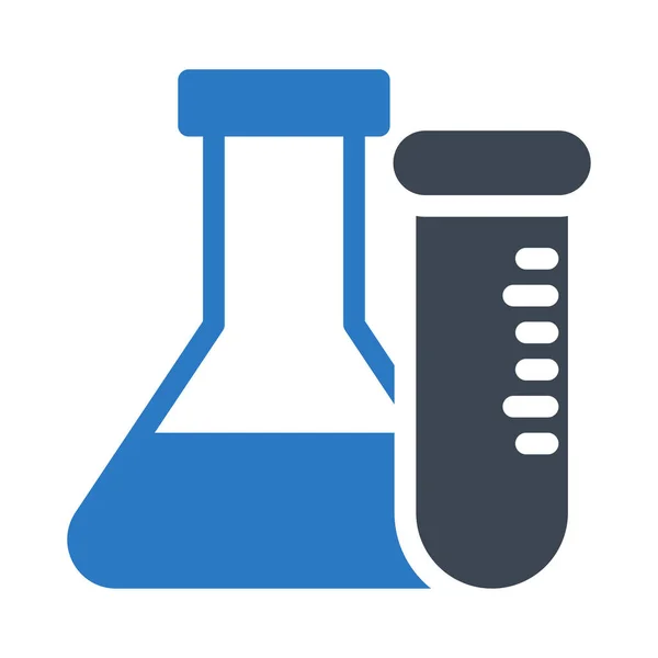 Ícone Cor Glifo Laboratório —  Vetores de Stock