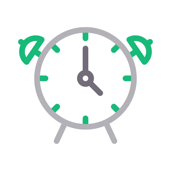 Reloj Color Línea Icono — Vector de stock