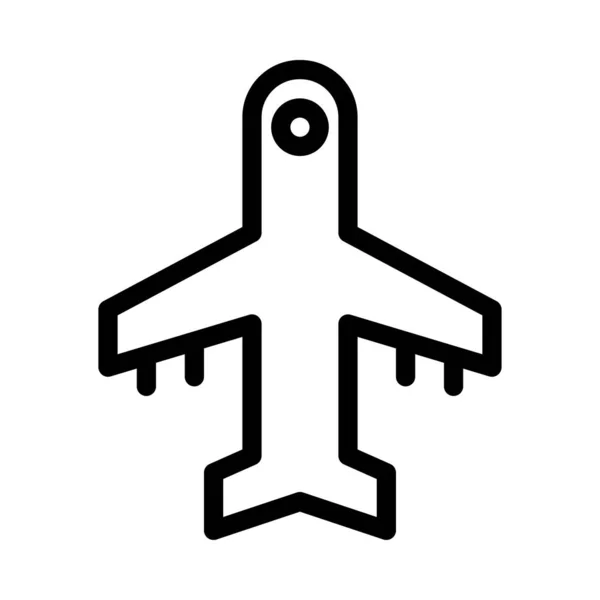 Значок Тонкої Лінії Аеробуса — стоковий вектор