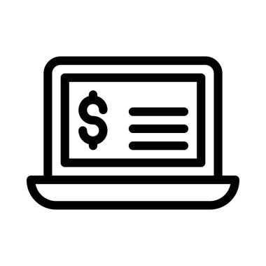 çevrimiçi ince çizgi simgesi