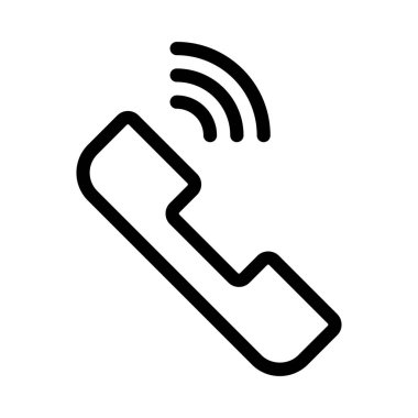 Telefon ince çizgi simgesini