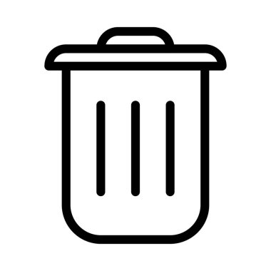 geri dönüşüm kutusu ince çizgi simgesi