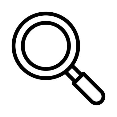 büyüteç ince çizgi simgesi