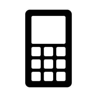 telefon glyph düz simgesi