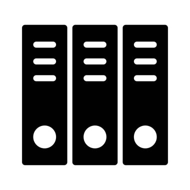 dosya kapağı glyph düz simgesi