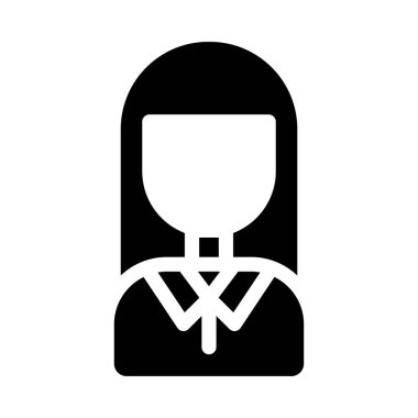 çalışan glyph düz simgesi