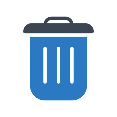 geri dönüşüm bin glyph renk simgesi