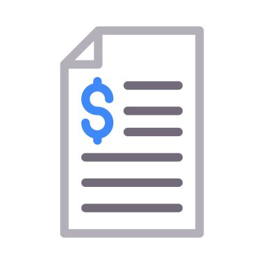 fatura renk çizgisi simgesi