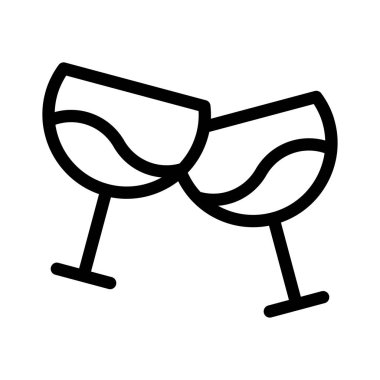 İçecekler ince çizgi simgesi