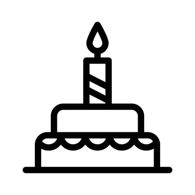 Mum ince çizgi simgesi