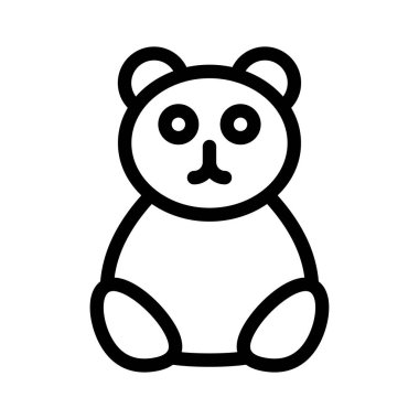 ayı ince çizgi simgesi