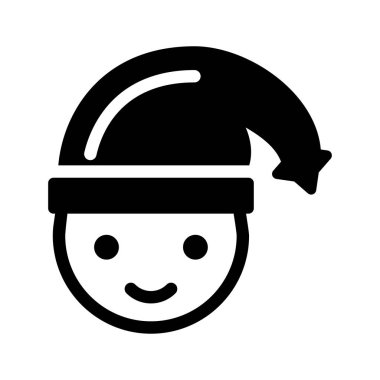 dekorasyon glyph düz simgesi