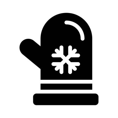 eldivengfens glyph düz simgesi