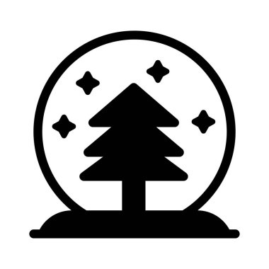 dekorasyon glyph düz simgesi