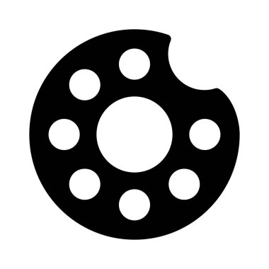 tatlı glyph düz simgesi