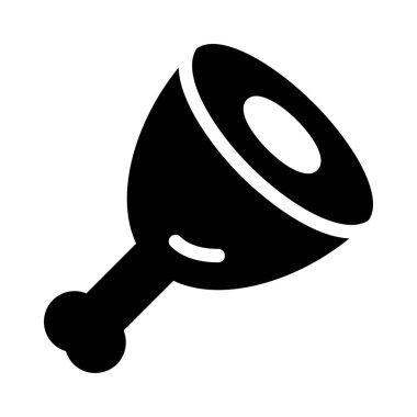 tavuk glyph düz simgesi