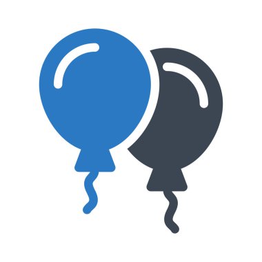 Balon glif renk simgesi